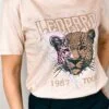 Camiseta T-Shirt Feminina Regular Leopard
