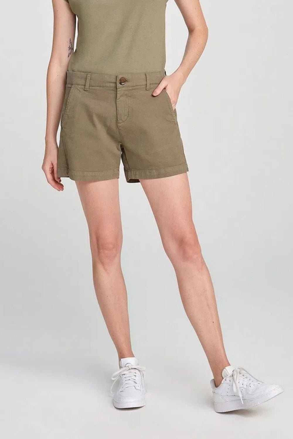 Short Básico Feminino Chino - Etiqueta Modas